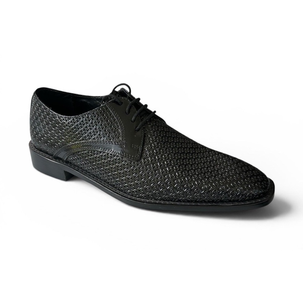 Stacy Adams Rico-Plain Toe Oxford Black Leather Dress Shoes Men's Size 7